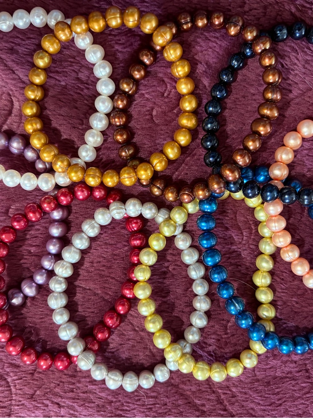 Honora Fresh Water Pearl Bracelets Set of 10